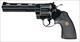 BEAUTIFUL COLT PYTHON .357 MAGNUM WITH 6 INCH RIBBED BARREL IN BLUED FINISH AND PACHMYR CHECKERED RUBBER GRIPS WITH GOLD COLT MEDALLIONS.