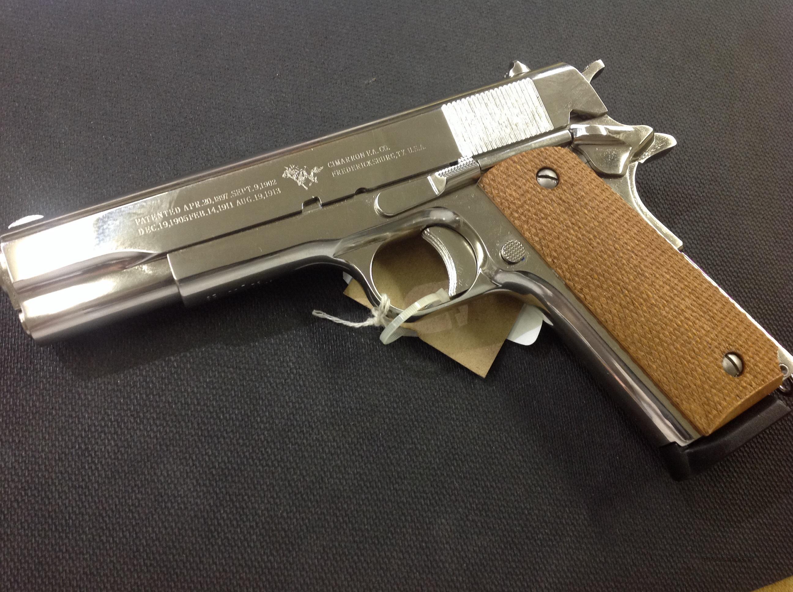 Cimarron 1911 full size 45acp Nickel Plated nib for sale (943610422)