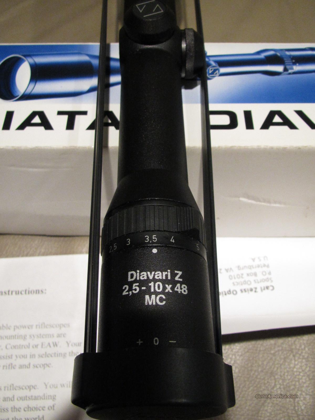 Zeiss Diavari Z 2.510X48 MC Scope NIB for sale