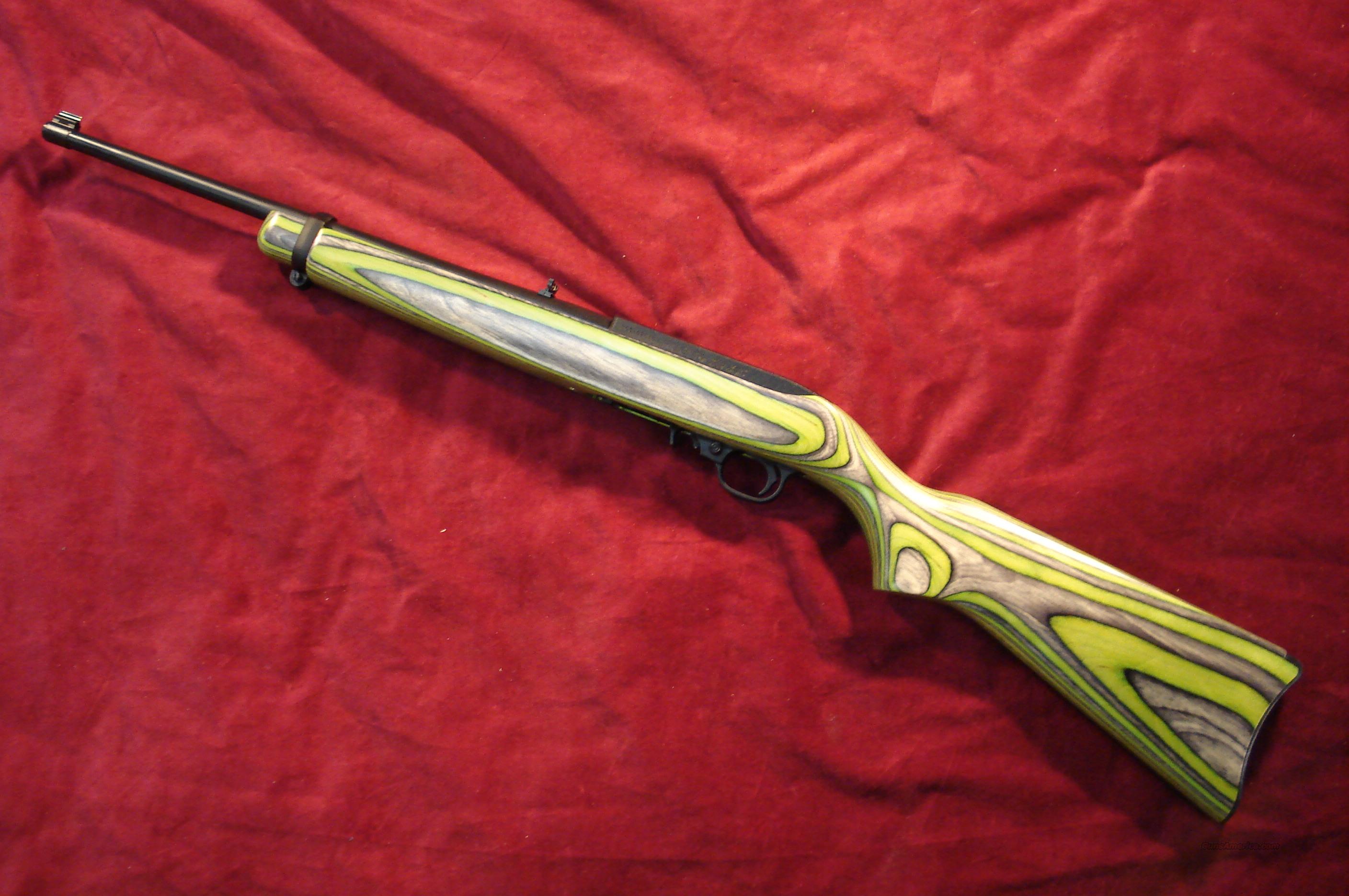 RUGER 10/22 GREEN AND BLACK LAMINATE STOCK NEW... for sale