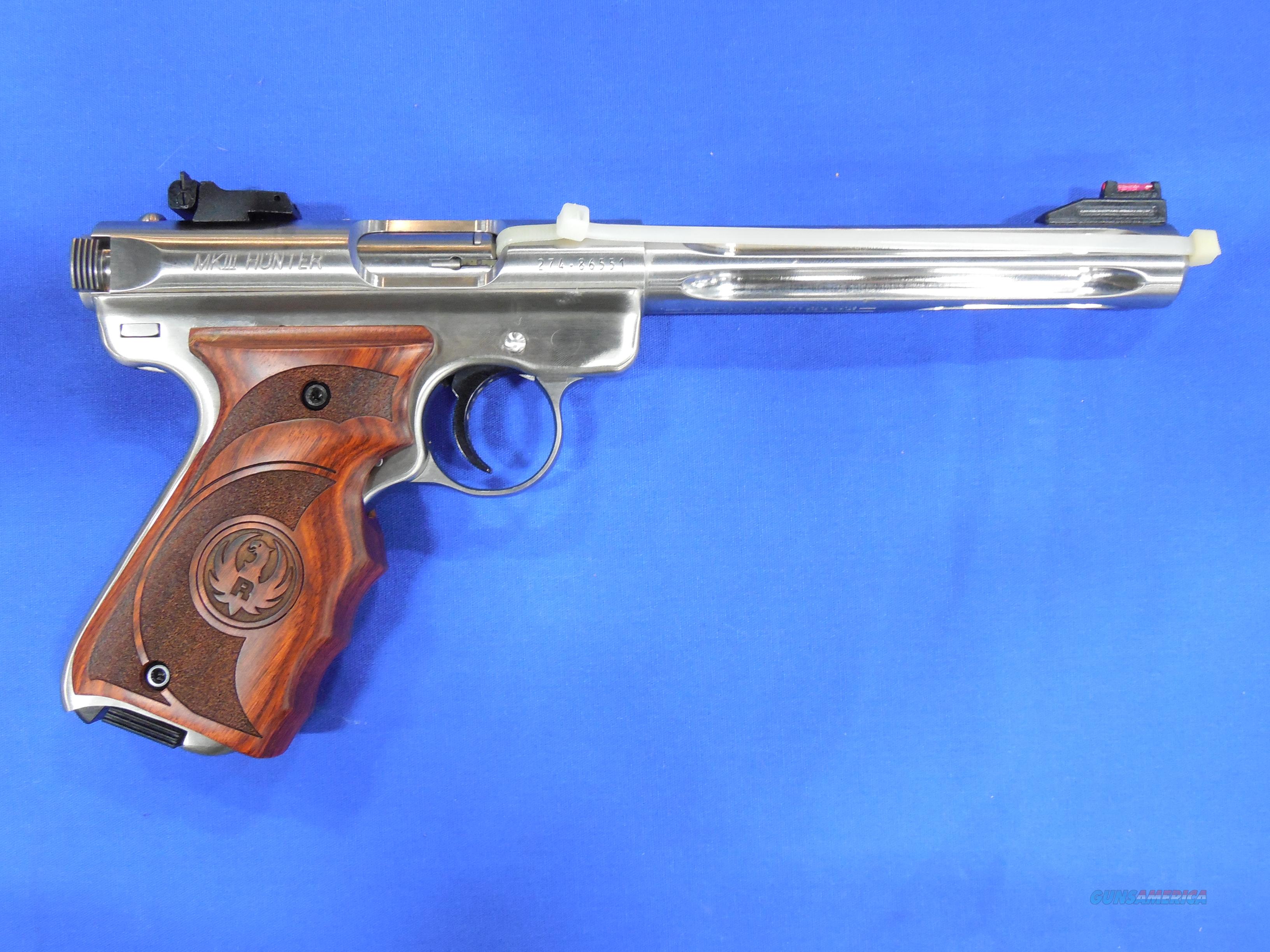 RUGER MK III HUNTER WITH WRAPAROUND GRIPS .22 LR TARGET PIS for sale (908368674)