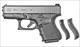 Glock 27 Gen4 Pistol PG2750201, 40 S&W, 3.46 in, Black Synthetic Grip, Black Finish, 9 Rd