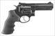 Ruger GP100 Double Action Revolver 1702, 357 Magnum, 4 in, Black Hogue Monogrip, Blue Steel Finish, 6 rd, Adj Sights