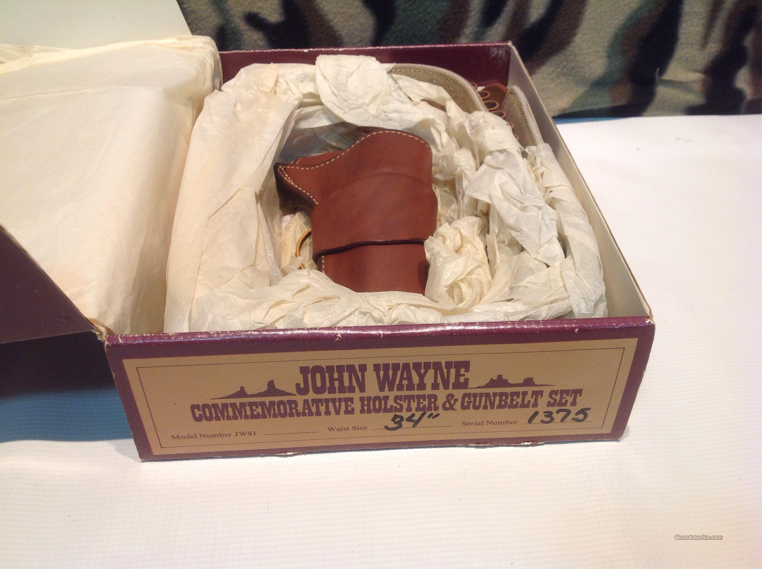 John Wayne commemorative holster & belt set for sale