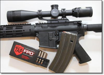 The Rapid Action Turret (in the 3-12 and one of the 2-8 models) distances and BDC 600 reticle (in the other 2-8 model) were created specifically for a 55 grain bullet traveling at 3240 feet per second, like Hornady Tap FPD The Rapid Action Turret (in the 3-12 and one of the 2-8 models) distances and BDC 600 reticle (in the other 2-8 model) were created specifically for a 55 grain bullet traveling at 3240 feet per second, like Hornady Tap FPD