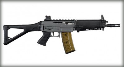 All of the Sig rifle designs will be available in SBR configurations this year. This is a 10 version of the 551-A1.