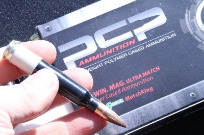 PCP Ammunition is the polymer cased ammo company that seems to be actually coming to market. We have all seen a lot of ideas come and go, but they have a product that appears to have worked the bugs out of the plastic disposable rifle ammo case. It saves 30-50% of the weight, and could potentially improve performance and accuracy.