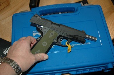 photo 1a The new 1911 Poly from Rock River is a quality 1911 with a polymer frame and a businesslike parkerized finish.