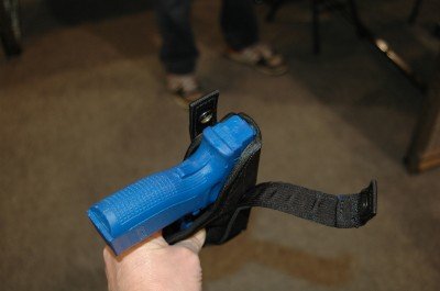 photo 2 The Shadow holster’s thumb strap springs to the side, and out of the way, allowing for easy re-holstering.