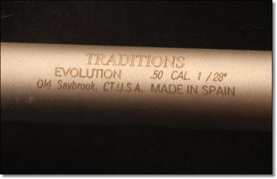 Traditons Evolution Bolt Action Inline Muzzleloader Traditons Evolution Bolt Action Inline Muzzleloader