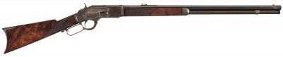 lot1049 Advanced Winchester or Western collectors will want to consider this documented original Winchester Model 1873 “One of One Thousand” rifles chambered in .44-40.