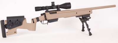 Sisk Tactical Adaptive Rifle Auction to Benefit HAVA Chambered in .308 Win., the Sisk Tactical Adaptive Rifle can be taken apart at the wrist, thanks to the STAR mechanism there. You don't need to worry about point-of-aim/point-of-impact shift, either, because the action, barrel and riflescope come apart as a single unit.
