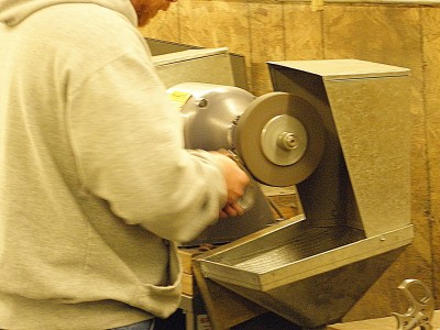 A number of operations, including polishing, are done by hand.