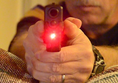Crimson Trace – 9 Defender Series Laser for Glock/XD/LCP/S&W - Video Review by Justin Opinion The view of the laser dot on the target is far preferable to the target's view.