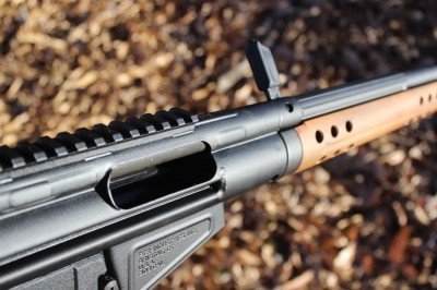 PTR 91 Wood Classic KR – New Gun Review The charging handle holds the bolt open and allows for decent access to the chamber.