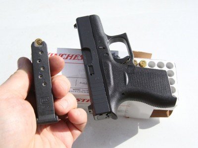 The six-round magazine is easy to load, and our test gun came with two.