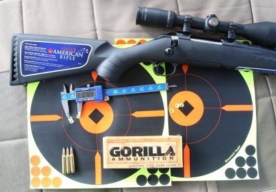 Even the compact shot until well under an inch at 100 yards using the Gorilla ammo. The actions are the same on the two guns, so the stock and shorter barrel are the only differences.
