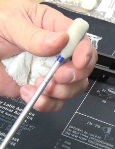 Swab-its Gun Tips & Bore Tips—A Good Idea If used with solvent or cleaner, the Tips can usually be blotted clean