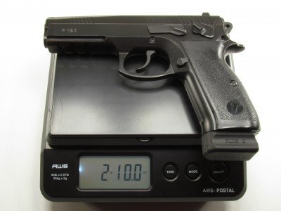 TriStar Sporting Arms P-120 Pistol – New Gun Review The all-steel P-120 weighs two pounds, 10 ounces with an empty magazine. Adding 20 rounds of ammo pushes the weight to over three pounds.