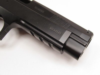 TriStar Sporting Arms P-120 Pistol – New Gun Review On pistols of this type, the slide runs on rails inside the frame. Some shooters feel this enhances accuracy by reducing slide to frame play. The trade-off is a reduced gripping surface available on the slide.