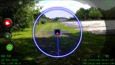 InteliSCOPE Targeting Device for Android/Apple Phones From what I can tell, the distance markers on the screen that you can adjust only address parallax and not bullet drop. I I changed the distance my bullets didn't get higher.