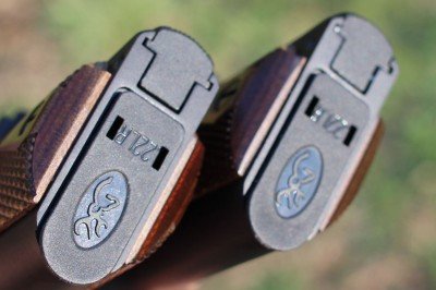 The magazines are as easy to load as on any standard 1911. They drop free and are marked so you won’t mix them up with other rimfire mags. 