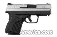 Springfield Armory XD-S, NEW, SKU #XDS93345S, Stainless Steel Slide, Black Polymer Frame, Fiber Optic Sights, 3.3" Barrel, with (2) Magazines, with Black Plastic Case, Holster, Dual Magazine Holder, Includes Lifetime Replacement Warranty  Springfield Armory Pistols > XD-S