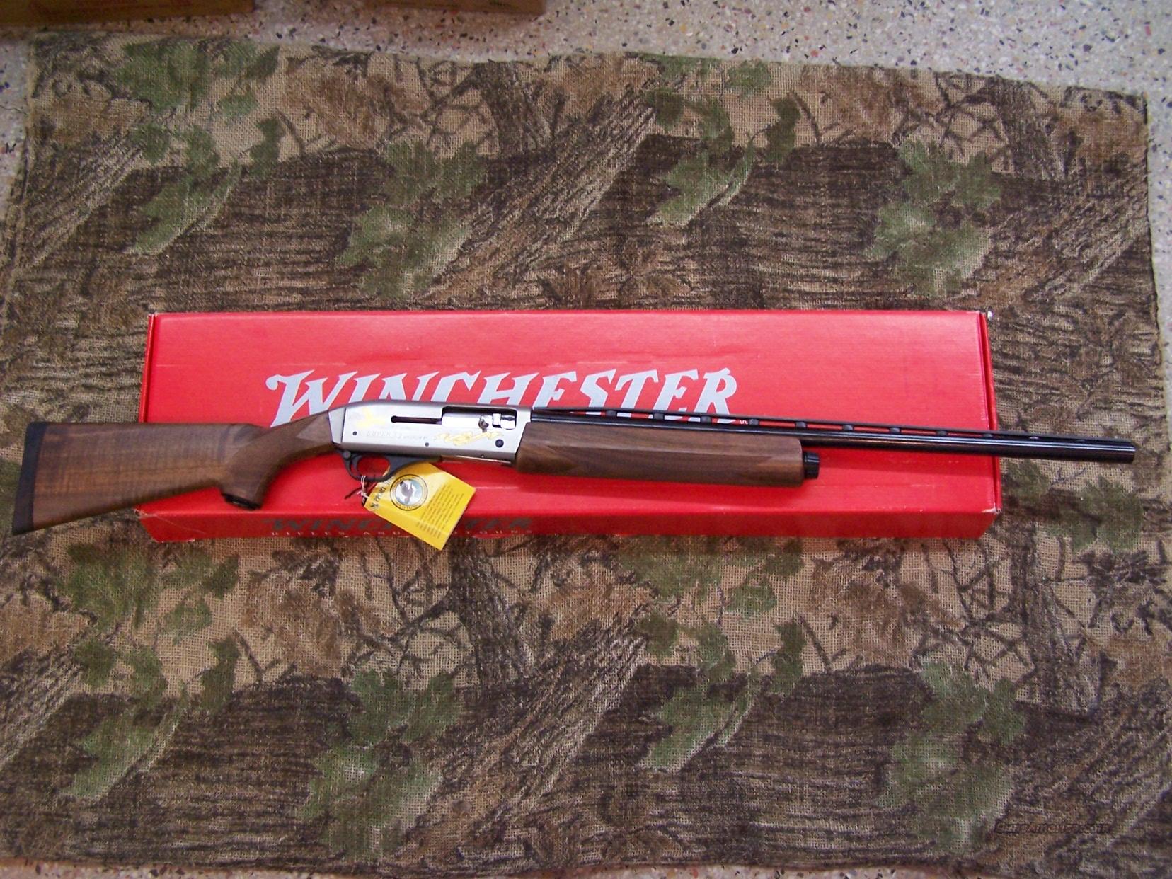 Winchester X2 Auto NWTF 3" Wood Engraved Gold T... for sale
