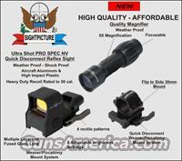 ULTRA PRO RED DOT REFLEX  SIGHT NIGHT VISION COMPATABLE WITH 5X MAGNIFIER FTS COMBO  Scopes/Mounts/Rings & Optics > Tactical Scopes > Red Dot