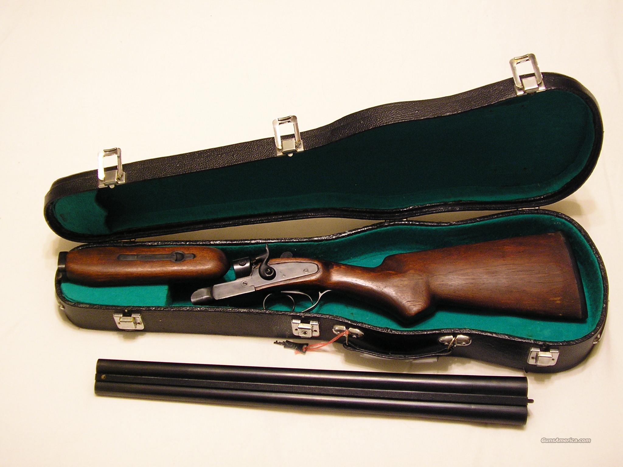 DOUBLE BARREL COACH GUN IN VIOLIN CASE for sale