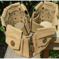 US Ammo Belt w/ Brass, WWI  Military > Surplus Misc