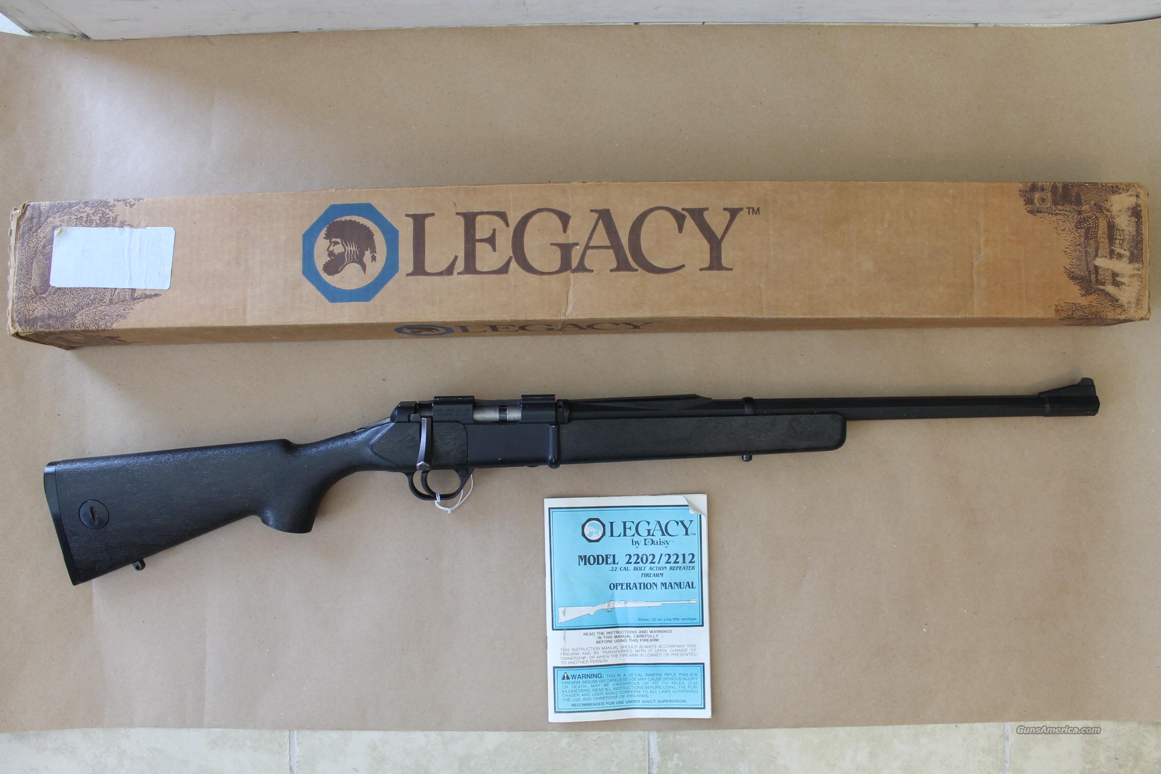LEGACY BY DAISY MODEL 2202, .22 CAL LONG RIFLE,... for sale