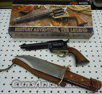 LEGACY SPORTS PIETTA MILLENIUM 45LC SINGLE ACTION REVOLVER WITH BOWIE KNIFE  Pietta Pistols