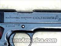 1934 Colt Govt. Model National Match  Colt Automatic Pistols (1911 & Var)