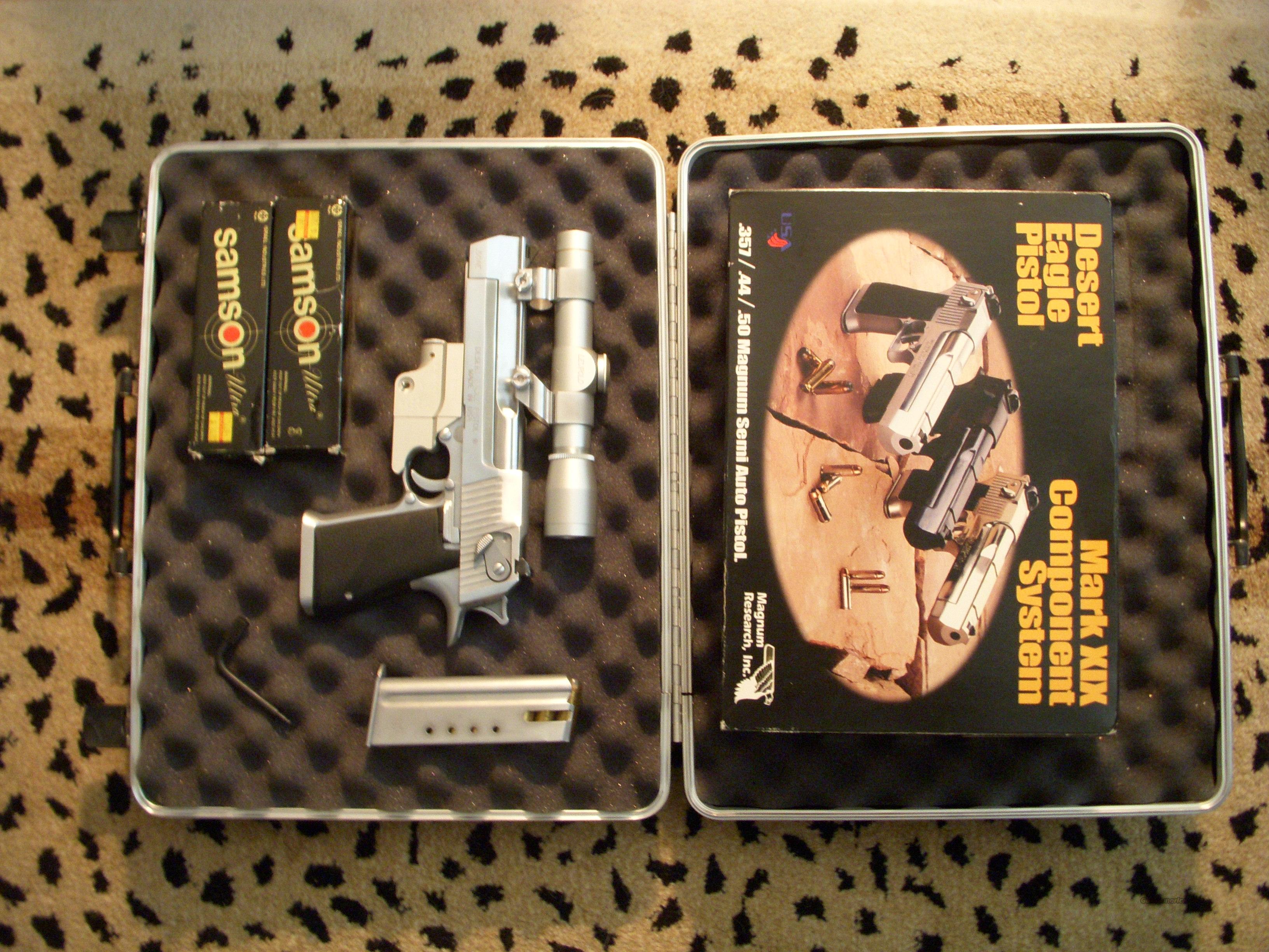 50 AE Desert Eagle with Laser Site & Scope for sale