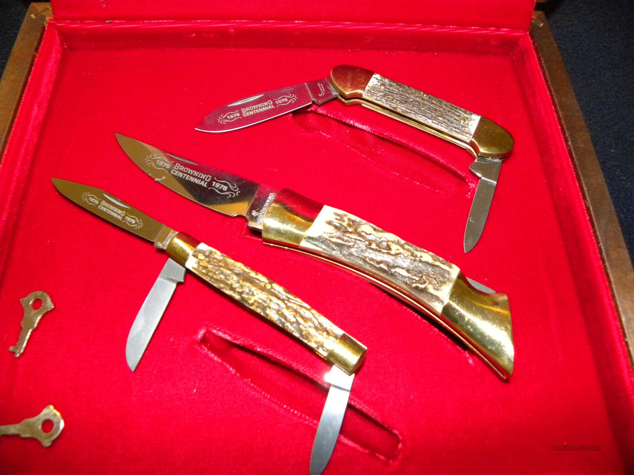 Browning Centennial Commemorative Knife Set for sale