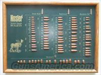 Nosler Bullet Display Board  Collectible Cartridges