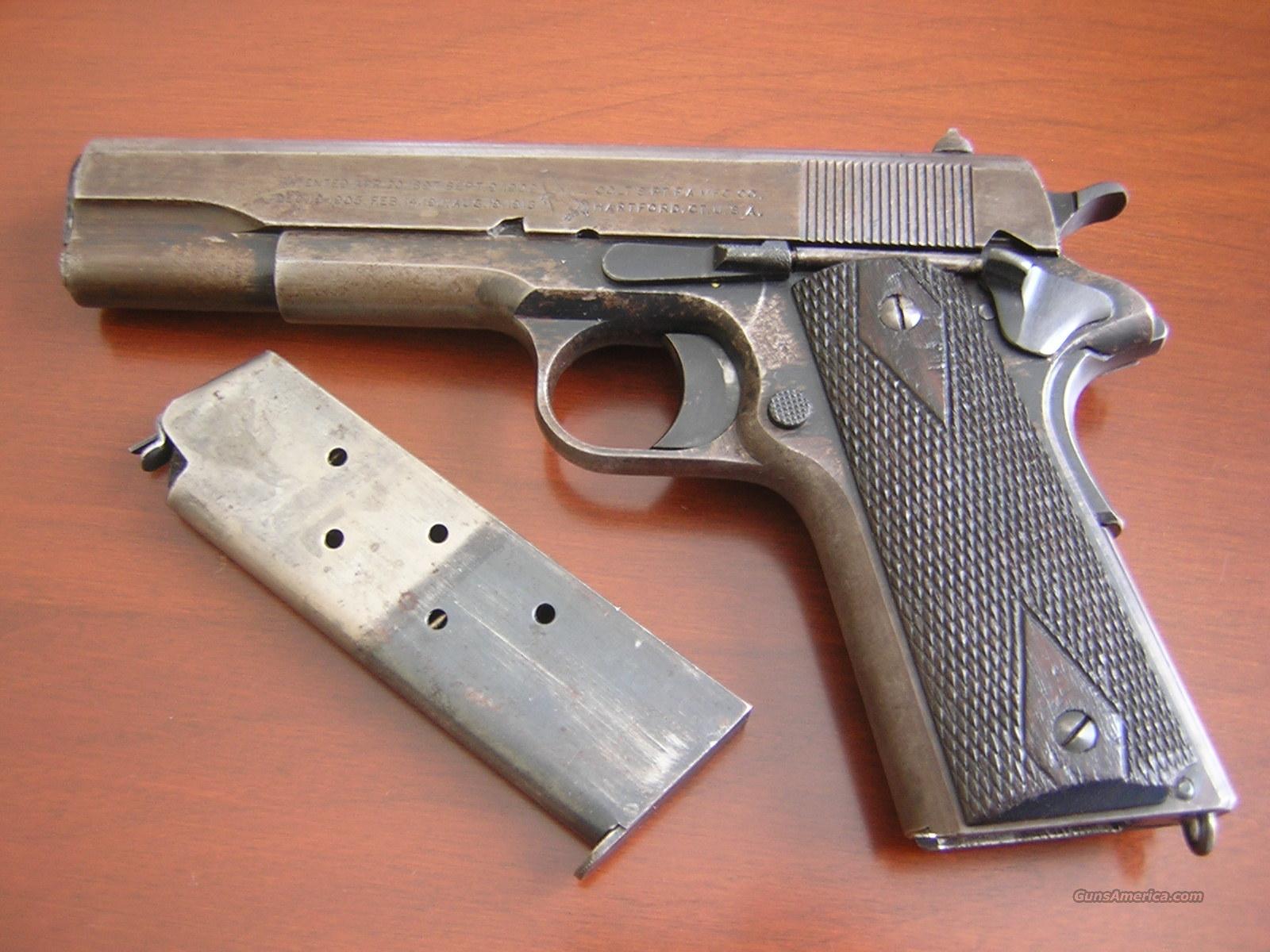WWI WW1 US Army 1911 Colt .45 ACP Made In 1918 for sale