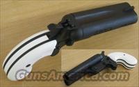 Double Barrel Derringer 45/410 Leinad DD With White Grips.  Cobray Pistols