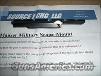 MAUSER 98 SCOPE MOUNT NO GUNSMITHING  Scopes/Mounts/Rings & Optics > Mounts > Traditional Weaver Style > Flat