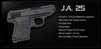 JIMENEZ ARMS .25 AUTO, BLACK --FREE SHIPPING    Guns > Pistols > Jennings Pistols