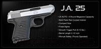 JIMENEZ ARMS .25 AUTO, TWO TONE --FREE SHIPPING    Guns > Pistols > Jennings Pistols