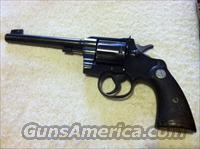 .22 COLT OFFICERS MODEL LONG RIFLE  Colt Double Action Revolvers- Pre-1945