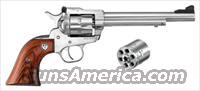 RUGER SINGLE-SIX CONVERTIBLE .22LR/.22WMR 6.5" AS S/S WOOD  Ruger Single Action Revolvers > Single Six Type