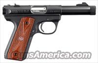 RUGER 22/45 THREADED BARREL .22LR 4.5" BULL FS BLACK  Ruger Semi-Auto Pistols > Mark I & II Family