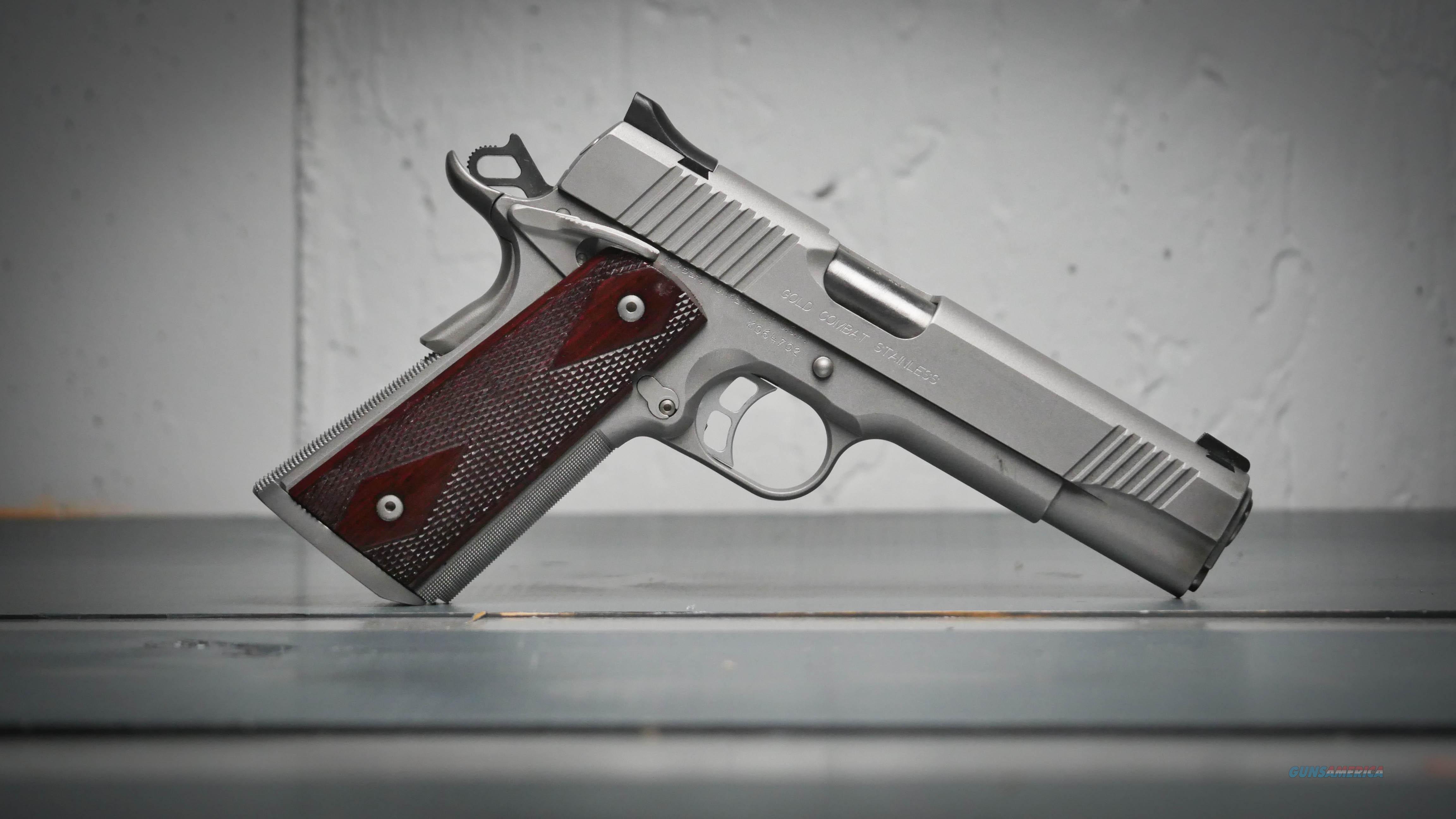 KIMBER CUSTOM SHOP 1911 GOLD COMBAT STAINLESS 4... for sale