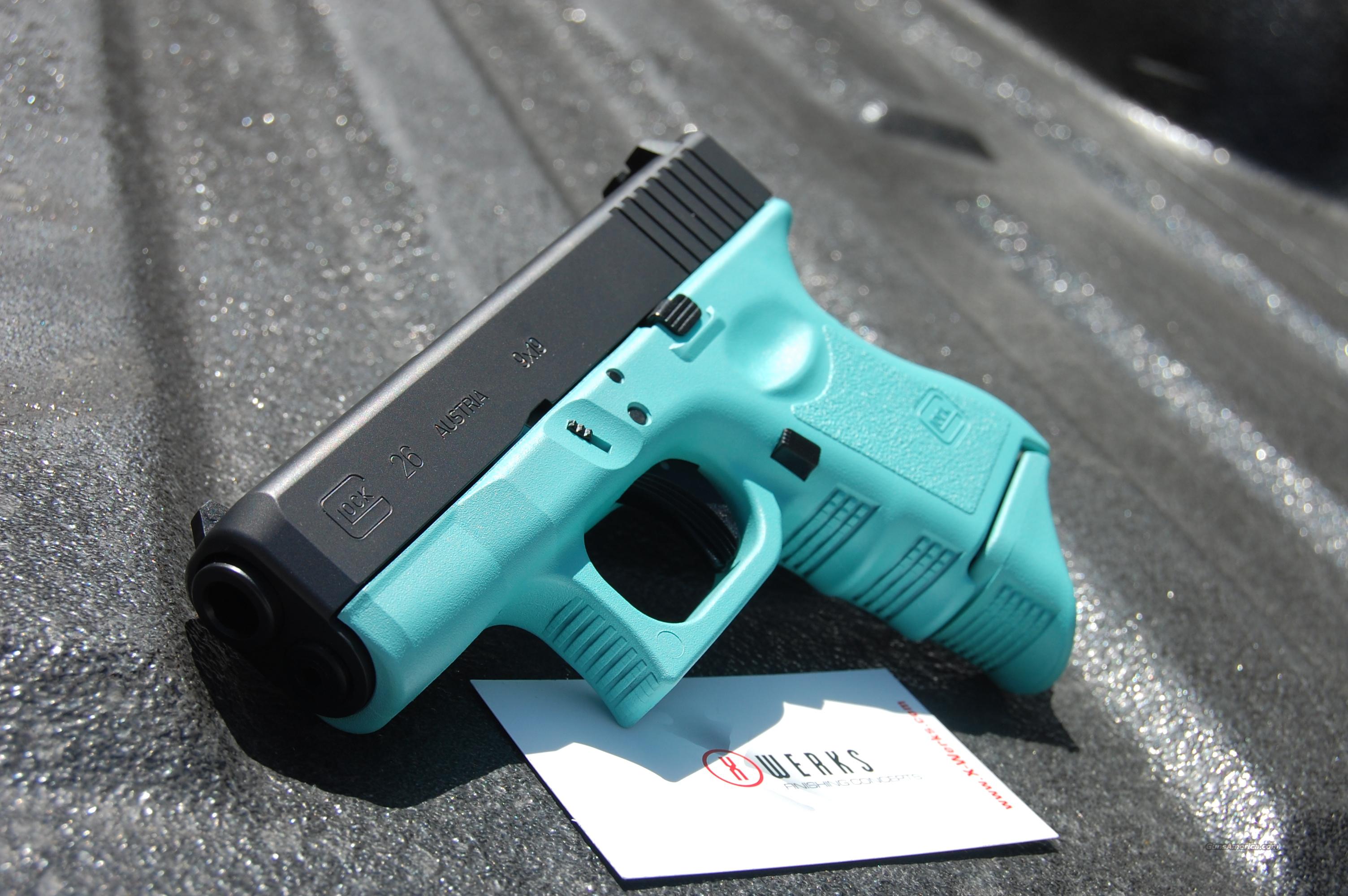 Werks Glock 26 G3 9mm Tiffany Blue Pearce Gen 3 Guns  Pistols  Glock ...