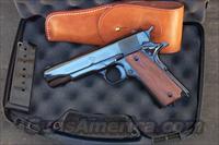 Cimarron Colt 1911 Deluxe High Polish Blue 45 acp w/Holster! 45acp!  Cimmaron Pistols
