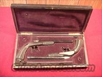 C156 FLOBERT CASED PAIR OF 22 CB DUELING PISTOLS  Antique (Pre-1899) Pistols - Ctg. Misc.