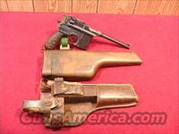 C510R MAUSER BROOM HANDLE MILITARY RED NINE 9MM  Mauser Pistols